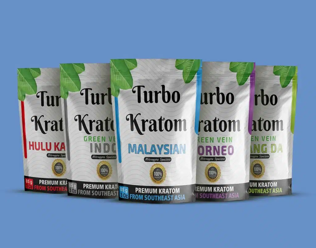 Turbo kartom pouch packaging