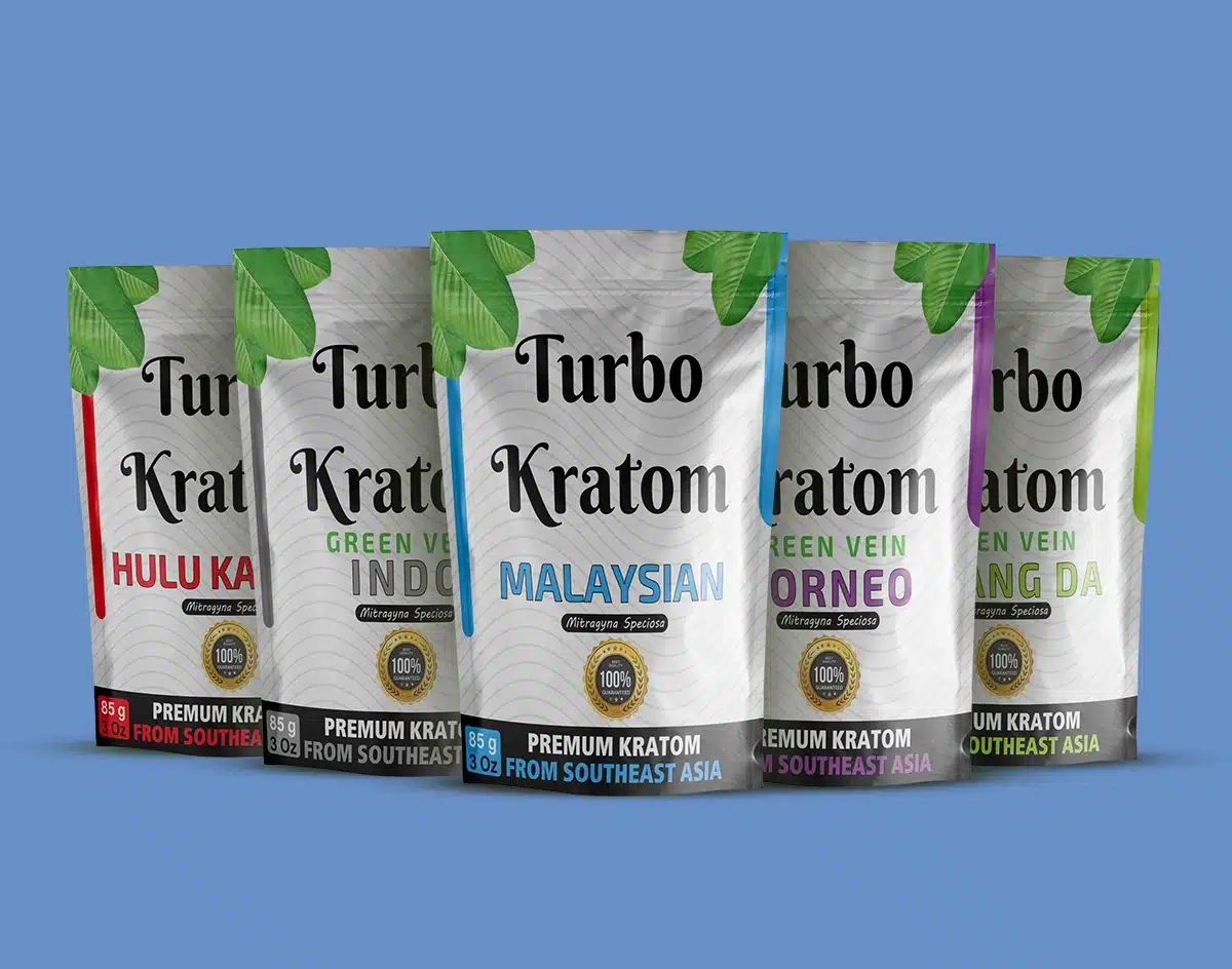 Turbo kartom pouch packaging